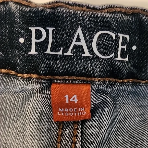 The Children's Place Indigo Denim Jeans. Bootcut. Size 14 - Picture 2 of 7